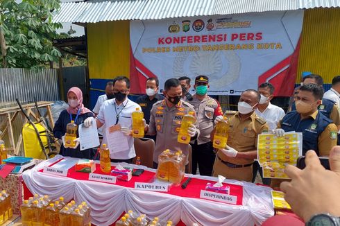Polisi Tangkap Penjual Minyak Goreng Kemasan Ilegal di Tangerang