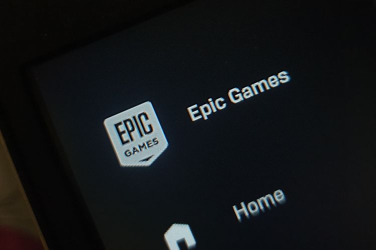 Ilustrasi logo Epic Games.