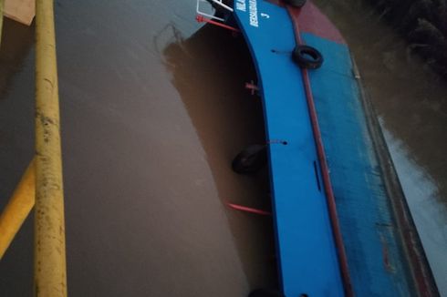 Kapal Pengangkut BBM Karam di Perairan Seimanggaris, 120 Ton Solar Tumpah ke Sungai, Kerugian Capai Rp 5 Miliar