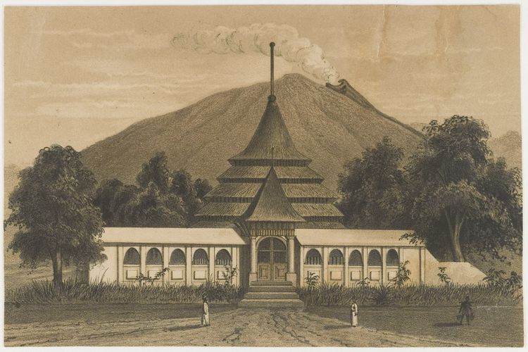 Gambar Masjid Sultan Ternate tahun 1850