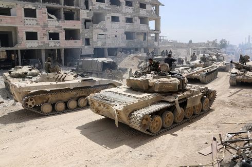 Pasukan Suriah Mulai Memasuki Kota Dumayr Usai Evakuasi Pemberontak