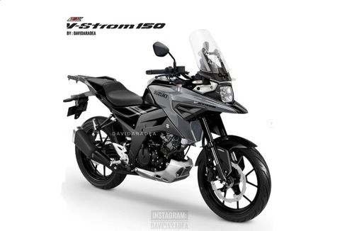 Rendering Suzuki V-Strom 150, Cocok buat Lawan Honda CB150X