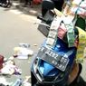 Mobil Oleng Tabrak Pedagang Kopi Keliling, Barang Dagangan Berserakan di Jalan