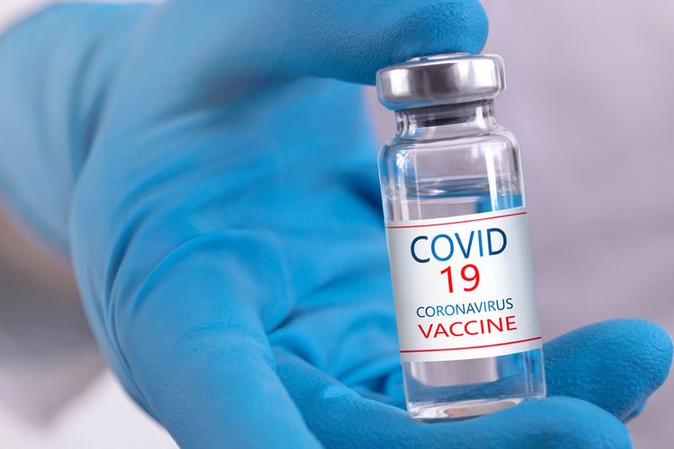 An illustration of Covid-19 vaccine. 