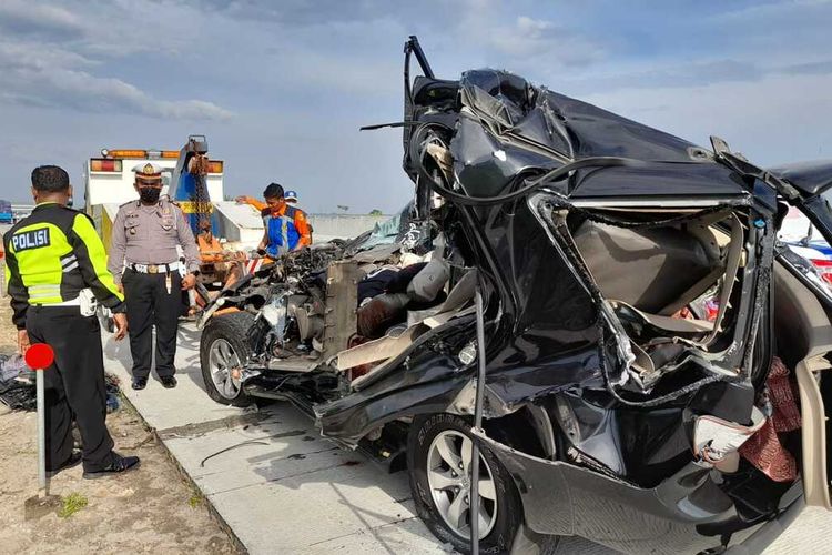 Ilustrasi kecelakaan di Tol Ngawi