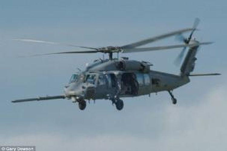 Helikopter yang jatuh itu disebut jenis helikopter tempur militer Pave Hawk.