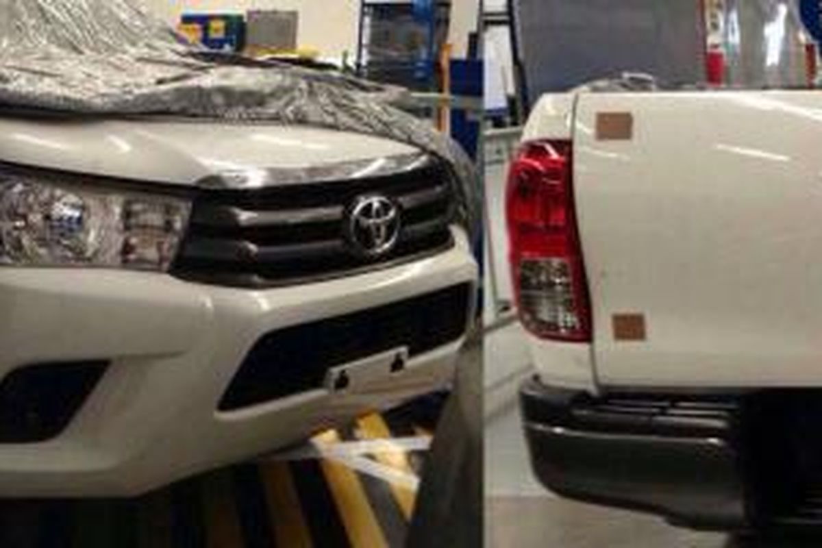 Bocoran tampang Toyota Hilux terbaru, yang juga menjadi gambaran muka baru Fortuner.