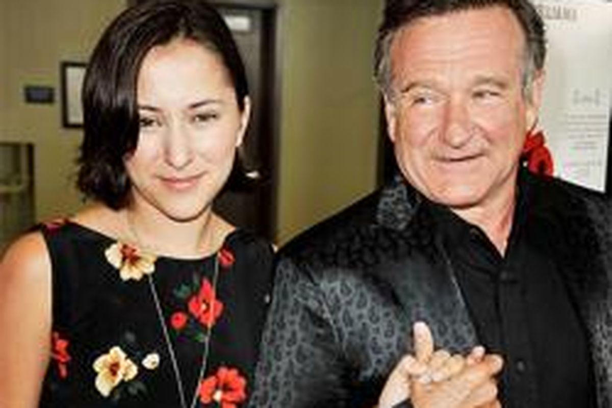 Zelda Williams dan Robin Williams menghadiri acara Premiere film di Hollywood