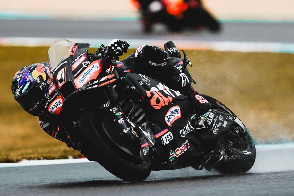 Jorge Martin saat berlaga pada MotoGP Ceko 2025