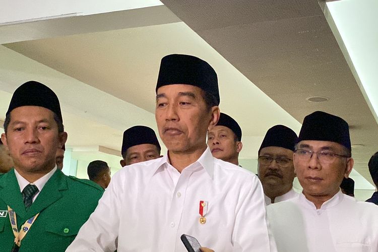 Presiden Joko Widodo di Istora Senayan, Jakarta Pusat, Senin (27/5/2024). 