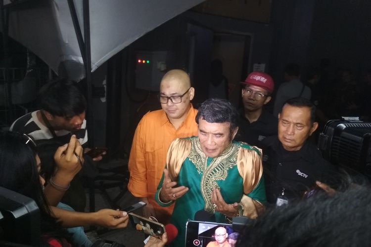 Raja Dangdut Rhoma Irama saat ditemui di sela-sela acara di kawasan Daan Mogot, Jakarta Barat, Kamis (7/11/2019).