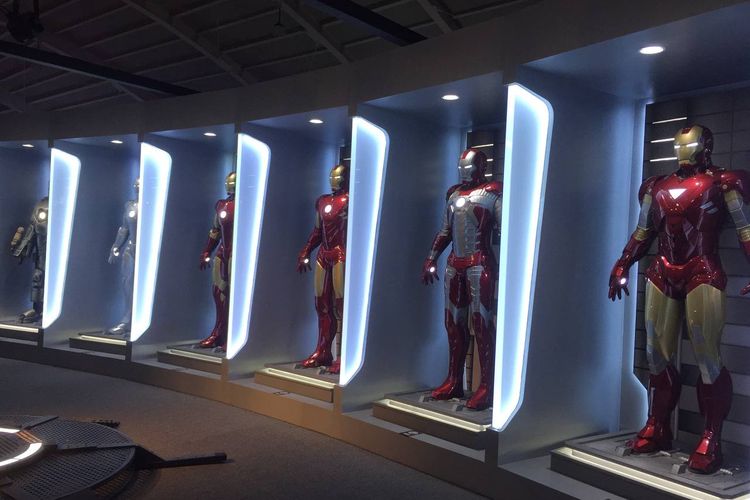 Marvel Studios Exhibition Indonesia showcases Iron Man. 