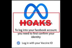 [HOAKS] Login Facebook Harus Pakai Sertifikat Vaksin