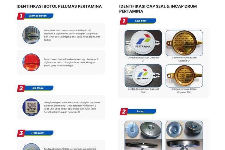 Cara bedakan oli Pertamina yang asli dan palsu