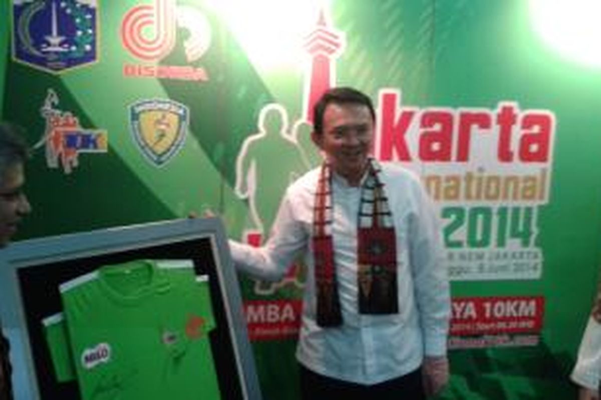 Wakil Gubernur DKI Jakarta Basuki Tjahaja Purnama saat acara soft launching 