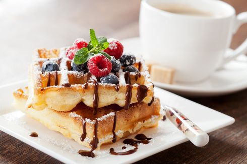 Bentuk Mirip tapi Tekstur Tak Sama, Apa Bedanya Waffle Belgia dengan Waffle Amerika?