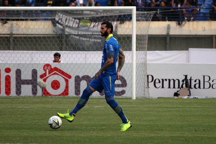 Pemain Persib Bandung, Bojan Malisic. (KOMPAS.com/SEPTIAN NUGRAHA)