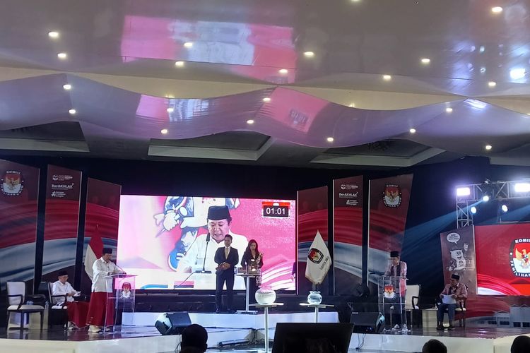 Debat publik Pilkada Jember digelar di Edelweis Ballroom cempaka hotel pada Sabtu (23/11/2024)