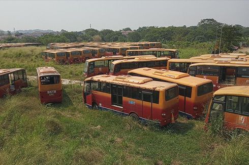 300 Bus Transjakarta Terbengkalai di Bogor, Ini Penampakannya