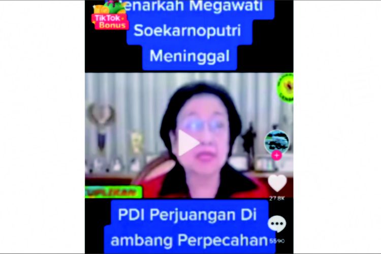 Hoaks Megawati meninggal