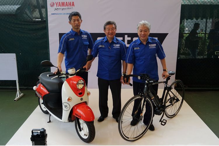 Yamaha Indonesia Motor Manufacturing (YIMM) memulai uji coba skuter listrik e-Vino di dalam negeri, Rabu (1/11/2017).