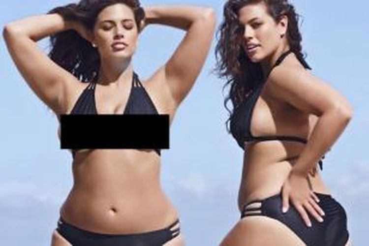 Ashley Graham (27) model wanita dengan tubuh berisi berhasil terpilih sebagai model sampul majalah 