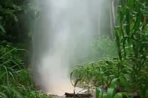 Viral Video Air Menyembur dari Dalam Tanah, Ketua RT di Gunungkidul: Tingginya Sekitar 5-6 Meter