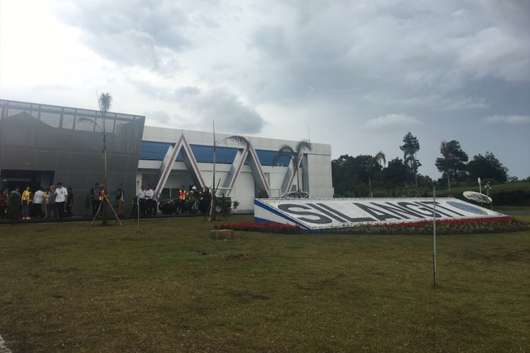 Bandara Silangit resmi menjadi bandara internasional, Silangit, Tapanuli Utara, Sumatera Utara, Sabtu (28/10/2017). 