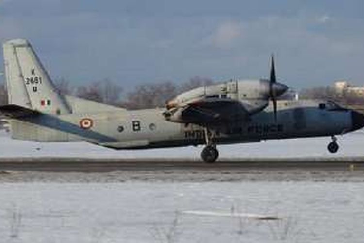 Pesawat AN 32 milik Angkatan Udara India (IAF) yang mengangkut 29 orang hilang, Jumat (22/7/2016).