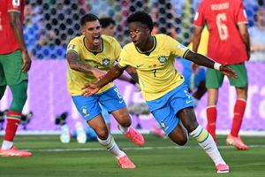 Hasil HT Brasil Vs Maroko 1-1: Adu Gol Indah Ismael Saibari dan Vinicius