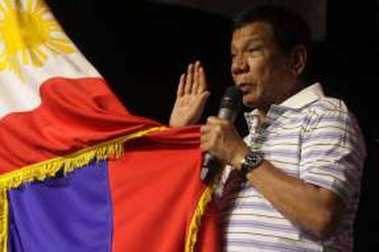 Kandidat presiden Filipina, Rodrigo Durerte.