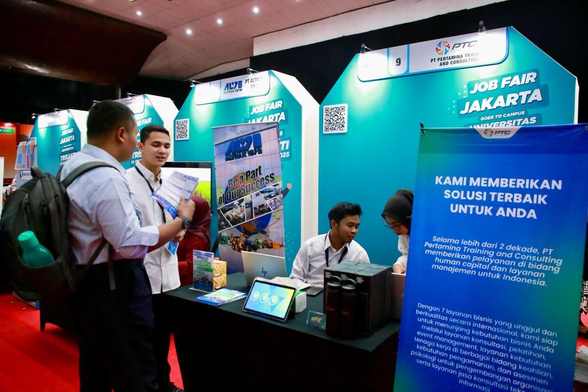 Job Fair Jakarta Goes to Campus Universitas Trisakti pada 15-16 April 2025.