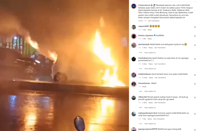 Wuling Air EV terbakar di Bandung. Pakar Elekto Ungkap Penyebab Mobil Listrik Terbakar