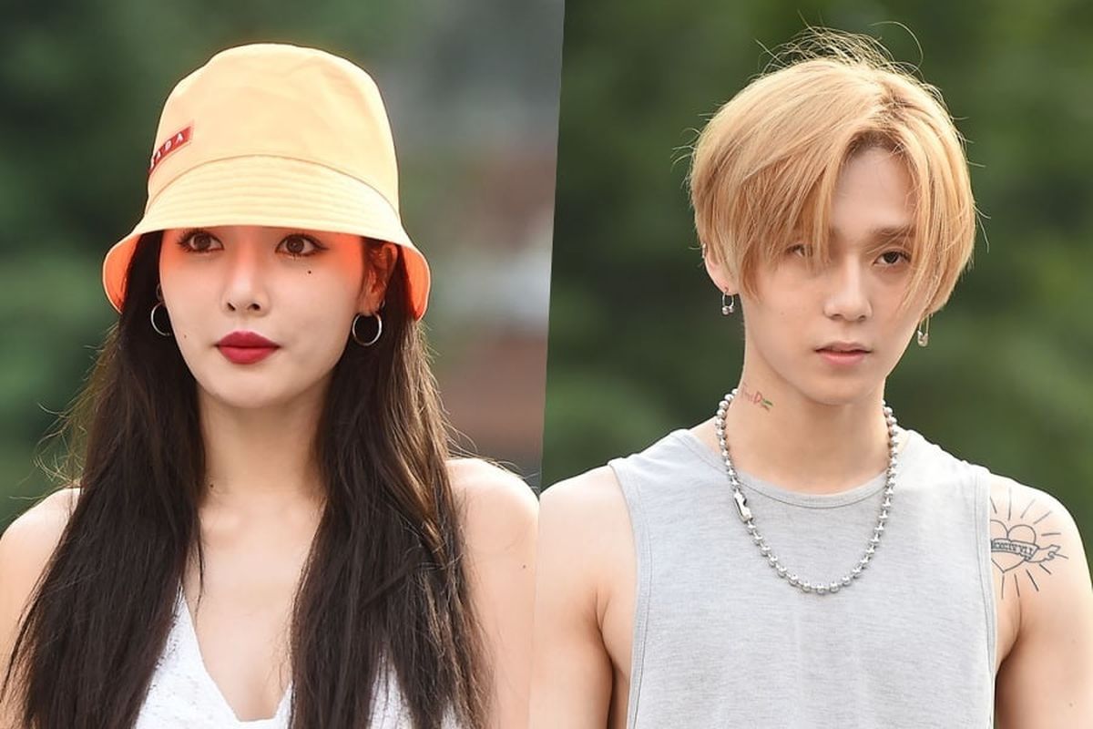 Artis K-pop HyunA (kiri) dan EDawn.