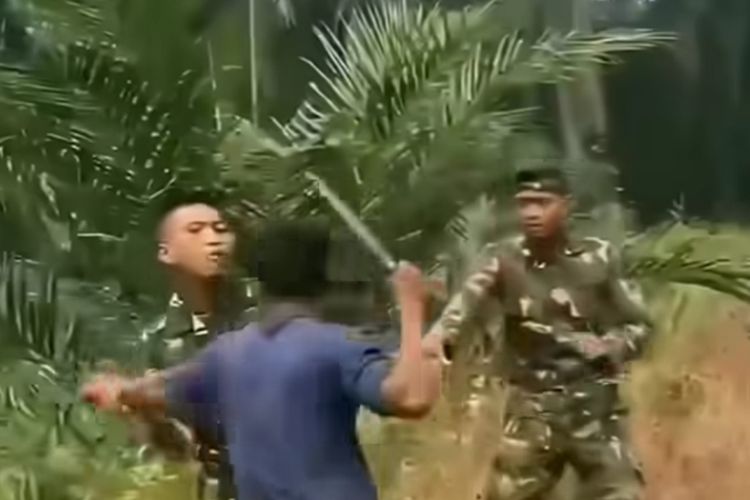 Viral Anggota TNI Diserang Masyarakat Pedalaman di Sarolangun Jambi, Ini Duduk Perkaranya