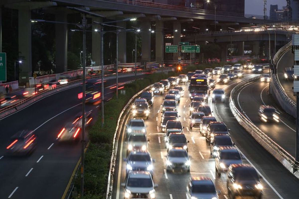 Ilustrasi tol dalam kota.