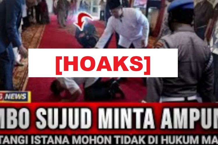 Hoaks, Ferdy Sambo sujud minta ampun kepada Jokowi