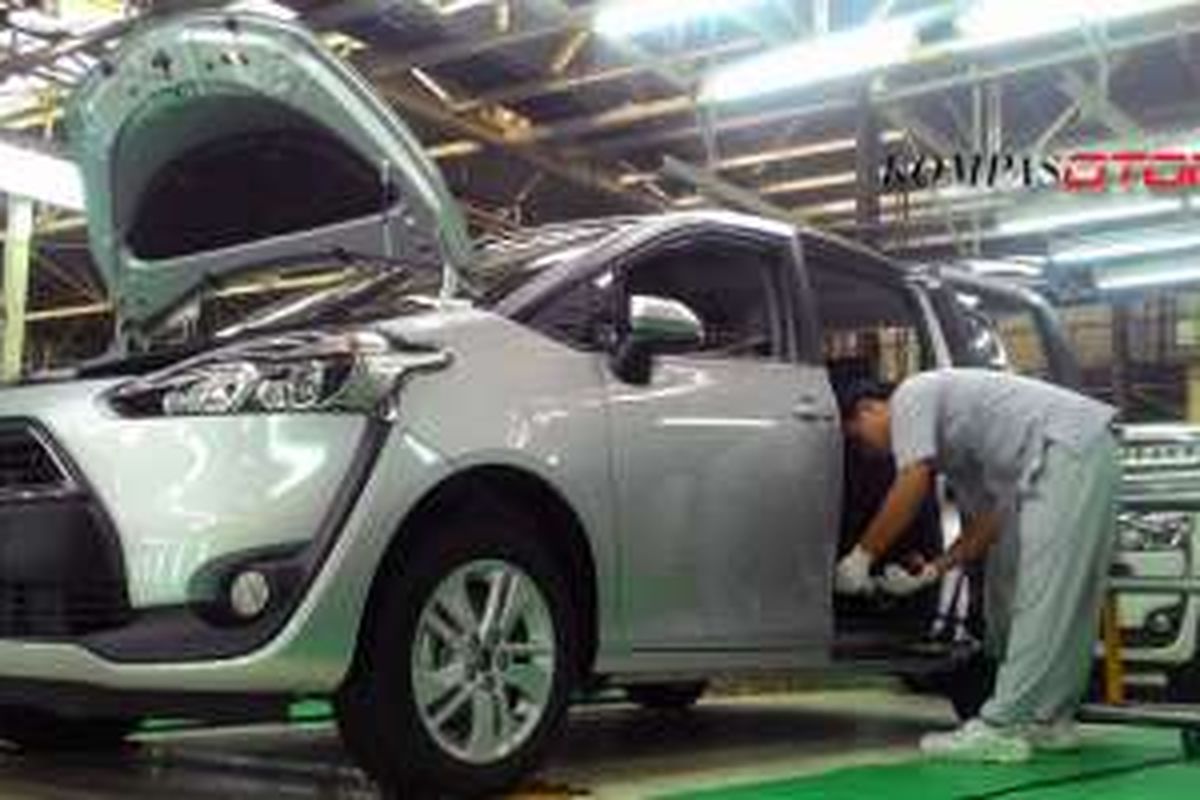 Satu unit Toyota Sienta selesai diproduksi selama 169 detik.