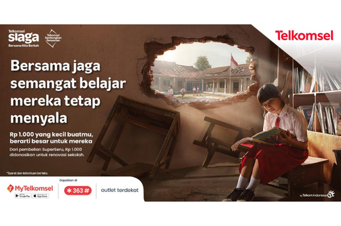 Telkomsel Sisihkan Rp1.000 dari Tiap Pembelian Paket Super Seru untuk Renovasi SD