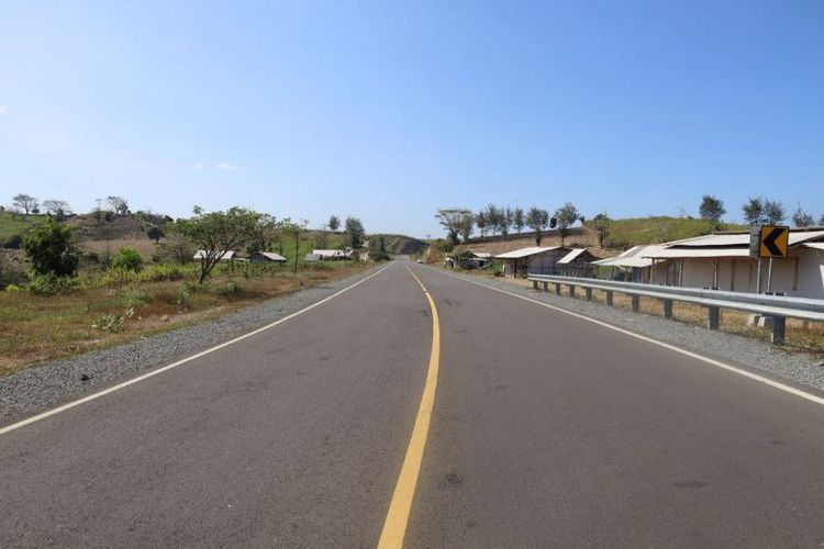 Jalan Pansela telah dibangun sepanjang 22 km dari total 62,78 km.