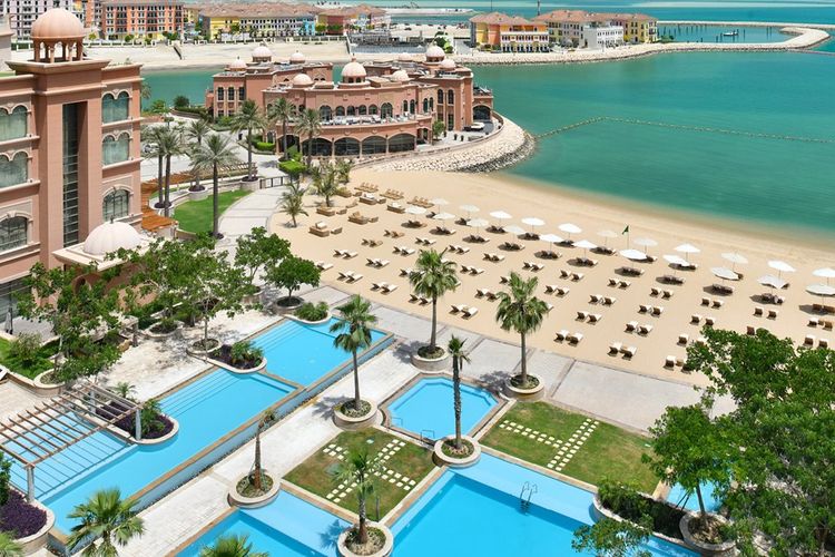 Marsa Malaz Kempinski, The Pearl-Doha, salah satu hotel tempat timnas menginap selama Piala Dunia 2022.