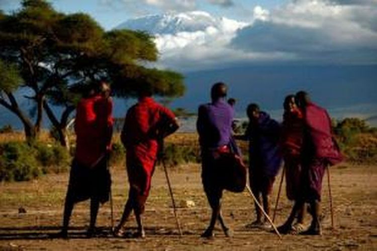 Suku Maasai di Tanzania.