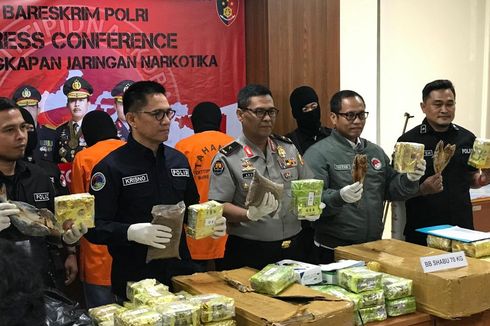 Polisi Tangkap Kurir Penyelundupan Sabu 70 Kilogram