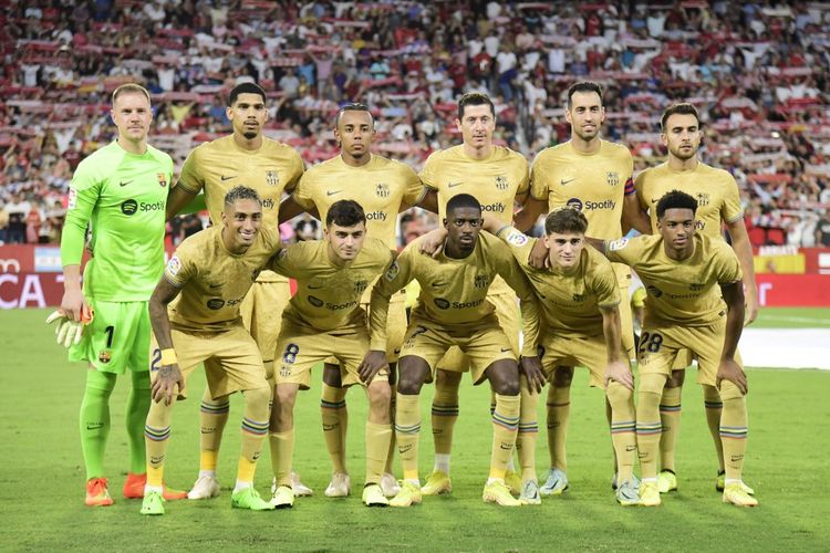 Starting line-up Barcelona melawan Sevilla pada lanjutan Liga Spanyol 2022-2023 yang digelar di Ramon Sanchez Pizjuan, Minggu (4/9/2022). Terkini, Barcelona akan melawan Cadiz pada pekan kelima Liga Spanyol 2022-2023. Duel Cadiz vs Barcelona berlangsung di Stadion Nuevo Mirandilla, Sabtu (10/9/2022). 