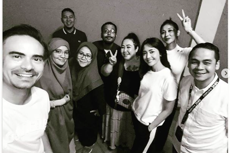 Tangkapan layar Instagram Rista Ferina, membagikan kenangan terakhir saat Ashraf syuting film Dewi