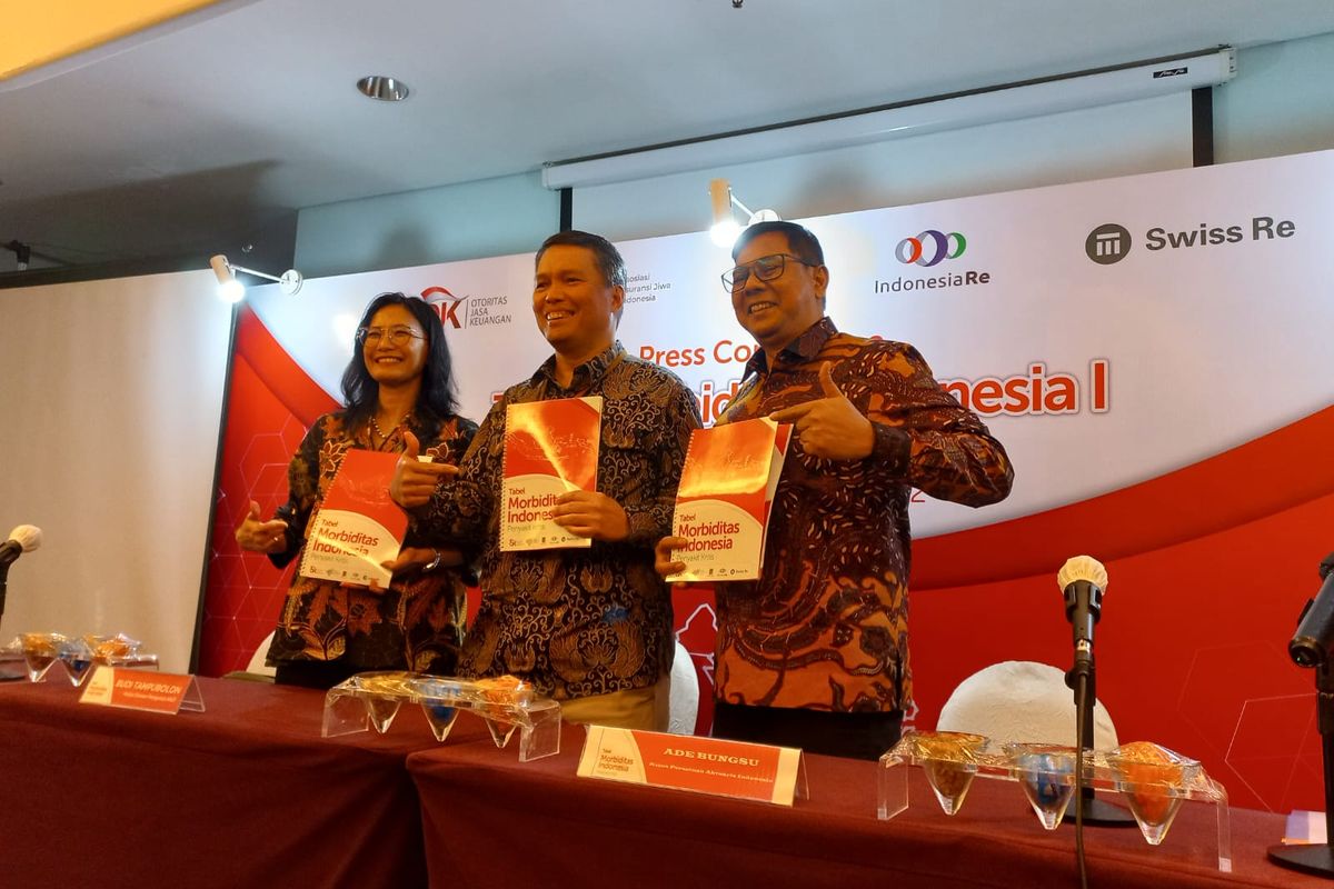 Konferensi pers peluncuran Tabel Morboditas Indonesia I khusus Penyakit Kritis, Kamis (10/11/2022).