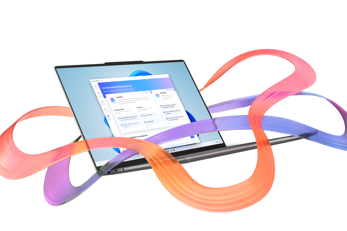 Ilustrasi fitur Lenovo AI Now.