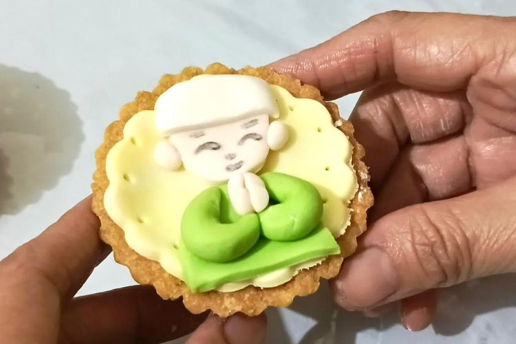 Pie susu karakter, inovasi unik untuk hampers Lebaran tahun 2025 karya Stefani Suryaningati.