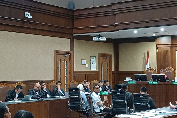 Kolega terdakwa kasus dugaan suap jual beli perkara di MA Dadan Tri Yudianto, Ruddy Iskandar Nasution bersaksi di Pengadilan Tindak Pidana Korupsi (Tipikor) Jakarta Pusat, Selasa (9/1/2024).
