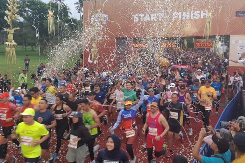 Sejumlah Pejabat Ikut Lari 10K di Bank Jateng Borobudur Marathon 2018